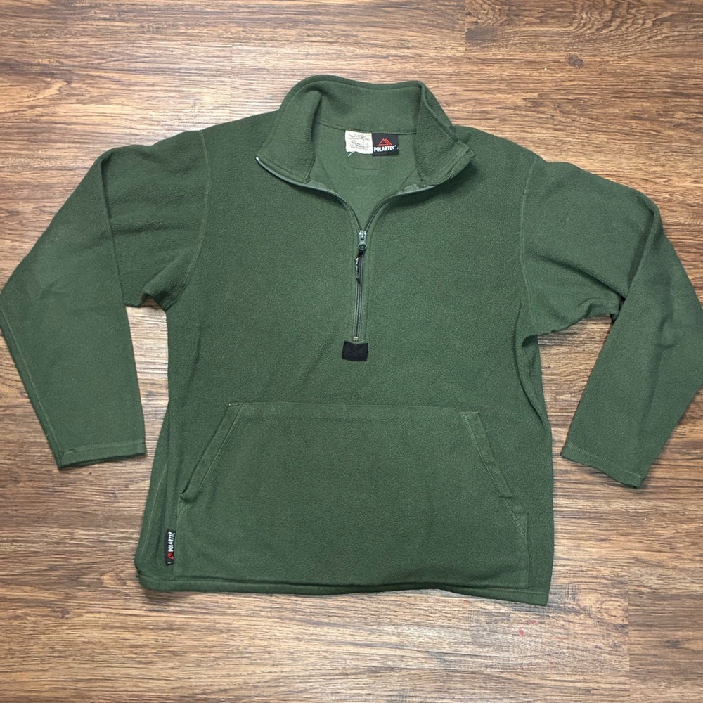 Peckham Polartec Fleece Pullover Mens Medium Green USMC Military Issue